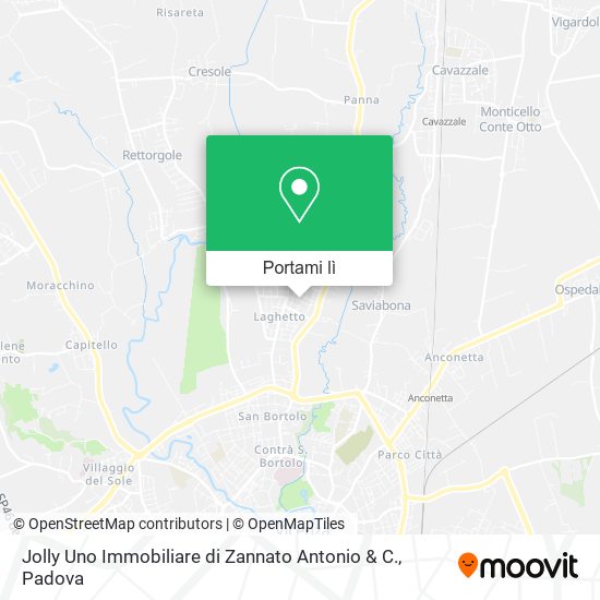 Mappa Jolly Uno Immobiliare di Zannato Antonio & C.
