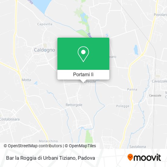 Mappa Bar la Roggia di Urbani Tiziano