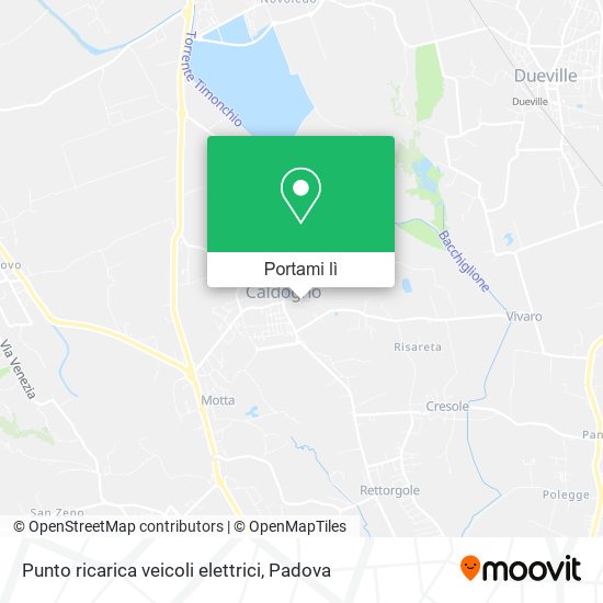 Mappa Punto ricarica veicoli elettrici