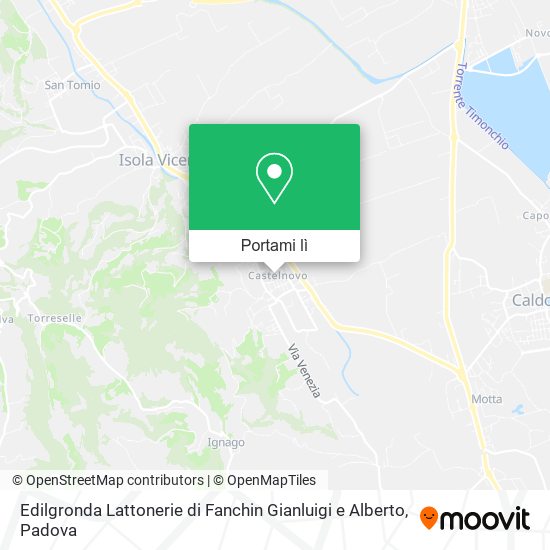 Mappa Edilgronda Lattonerie di Fanchin Gianluigi e Alberto