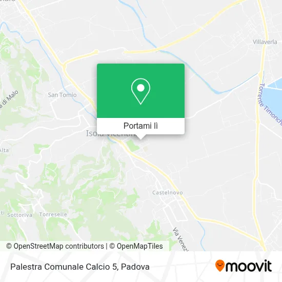 Mappa Palestra Comunale Calcio 5