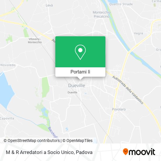 Mappa M & R Arredatori a Socio Unico