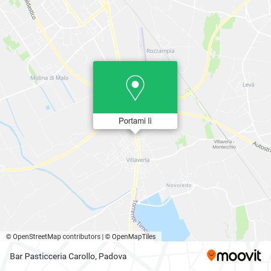 Mappa Bar Pasticceria Carollo