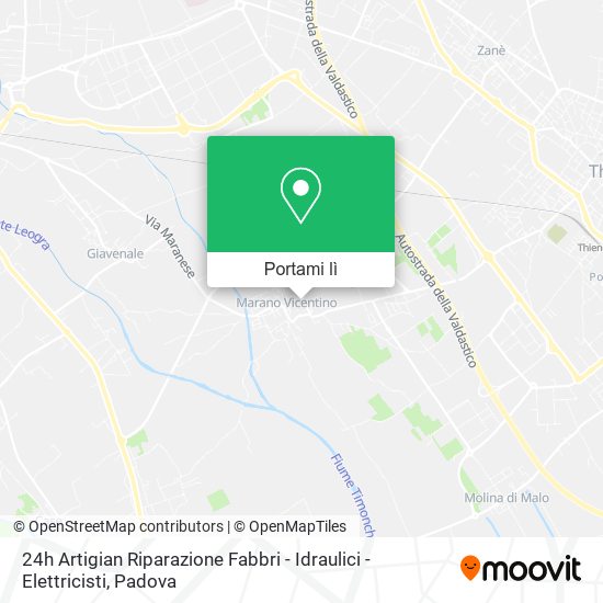 Mappa 24h Artigian Riparazione Fabbri - Idraulici - Elettricisti