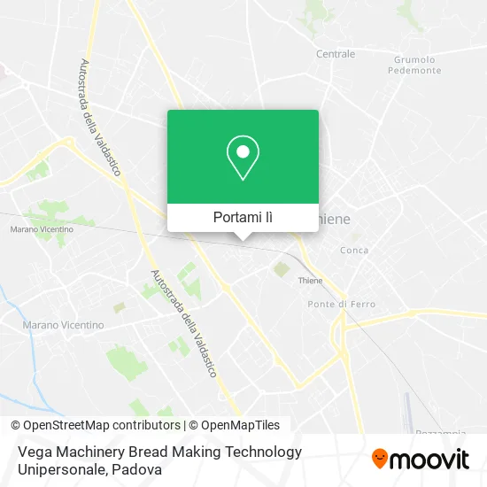 Mappa Vega Machinery Bread Making Technology Unipersonale