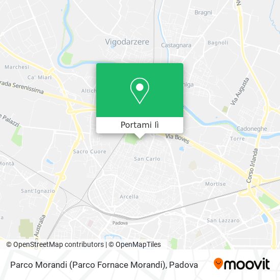 Mappa Parco Morandi (Parco Fornace Morandi)