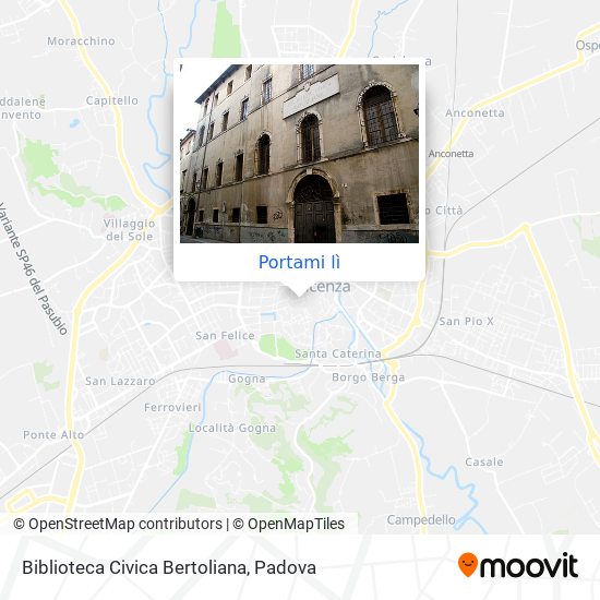Mappa Biblioteca Civica Bertoliana