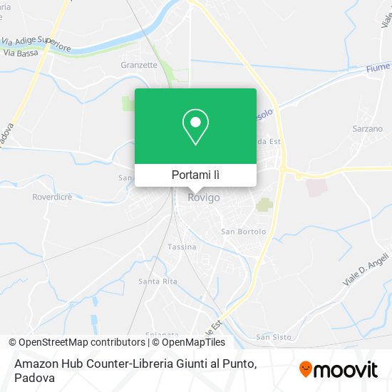 Mappa Amazon Hub Counter-Libreria Giunti al Punto