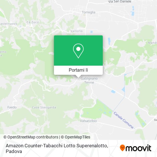 Mappa Amazon Counter-Tabacchi Lotto Superenalotto