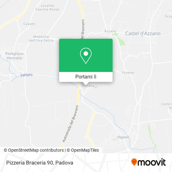 Mappa Pizzeria Braceria 90