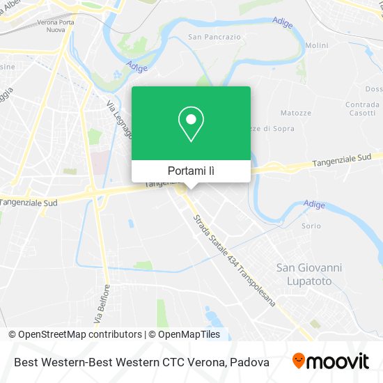Mappa Best Western-Best Western CTC Verona