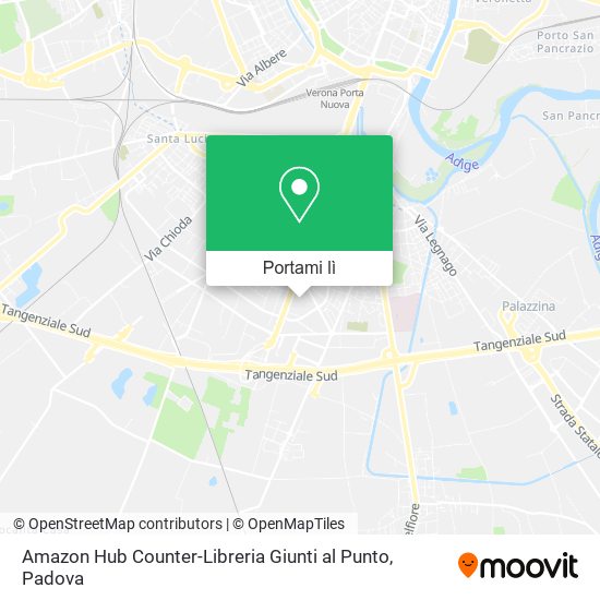 Mappa Amazon Hub Counter-Libreria Giunti al Punto