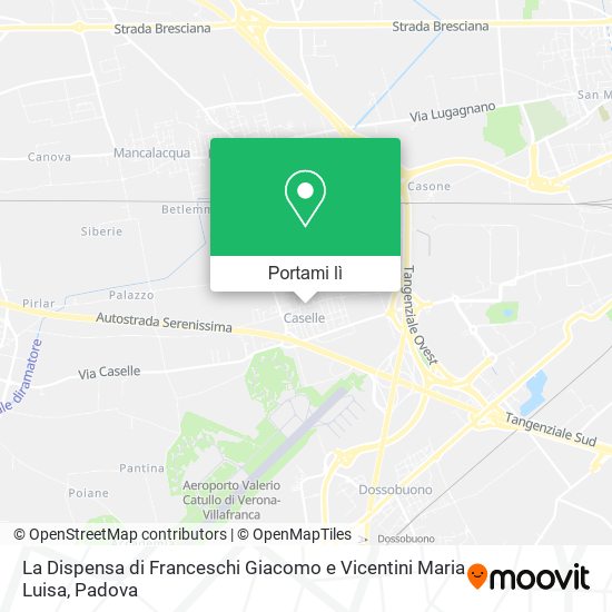 Mappa La Dispensa di Franceschi Giacomo e Vicentini Maria Luisa
