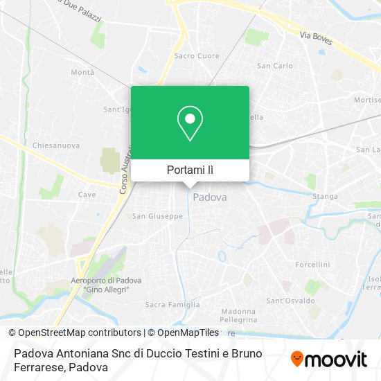Mappa Padova Antoniana Snc di Duccio Testini e Bruno Ferrarese