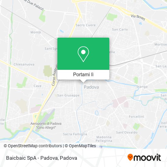 Mappa Baicbaic SpA - Padova