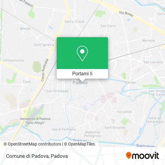 Mappa Comune di Padova