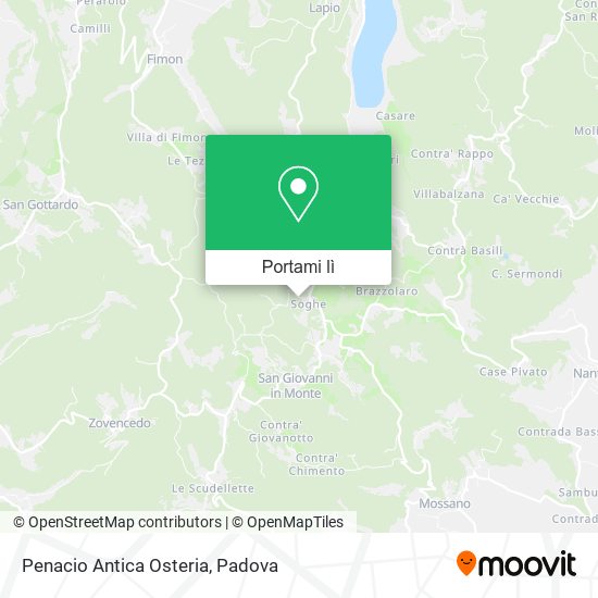Mappa Penacio Antica Osteria