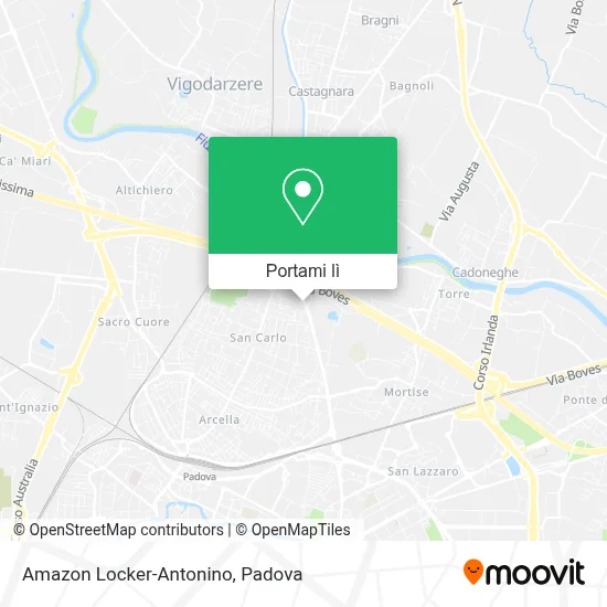 Mappa Amazon Locker-Antonino