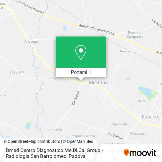 Mappa Bmed Centro Diagnostico Me.Di.Ca. Group - Radiologia San Bartolomeo