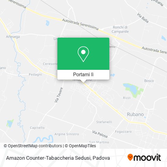 Mappa Amazon Counter-Tabaccheria Sedusi