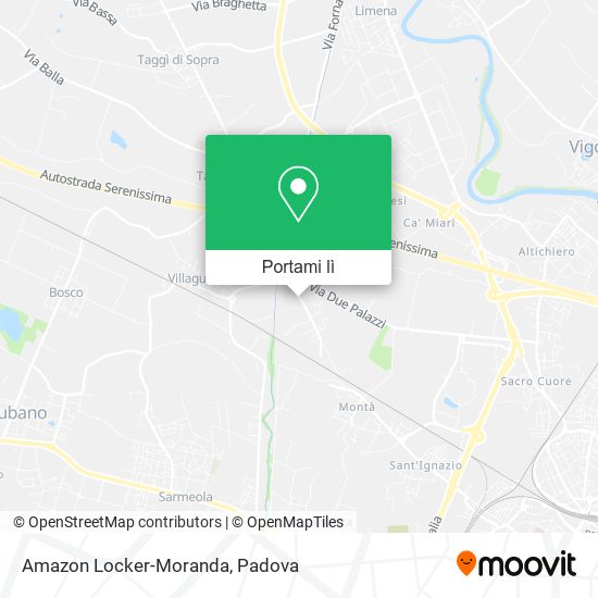 Mappa Amazon Locker-Moranda