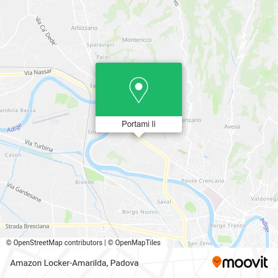 Mappa Amazon Locker-Amarilda