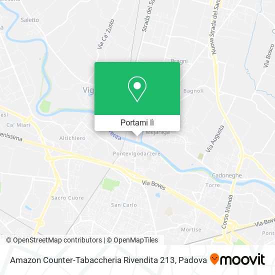 Mappa Amazon Counter-Tabaccheria Rivendita 213