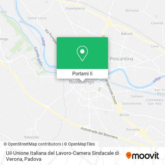 Mappa Uil-Unione Italiana del Lavoro-Camera Sindacale di Verona