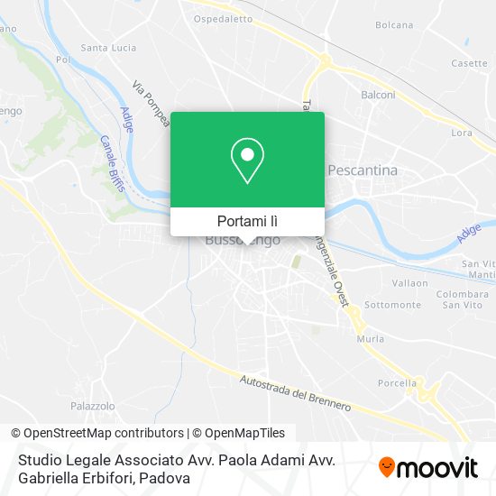 Mappa Studio Legale Associato Avv. Paola Adami Avv. Gabriella Erbifori