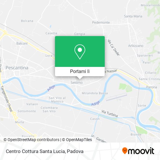 Mappa Centro Cottura Santa Lucia