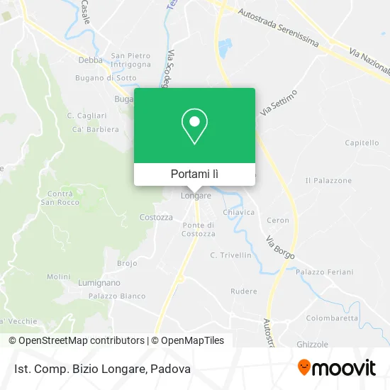 Mappa Ist. Comp. Bizio Longare