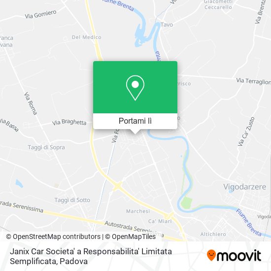 Mappa Janix Car Societa' a Responsabilita' Limitata Semplificata