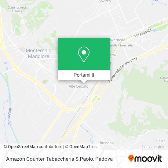 Mappa Amazon Counter-Tabaccheria S.Paolo