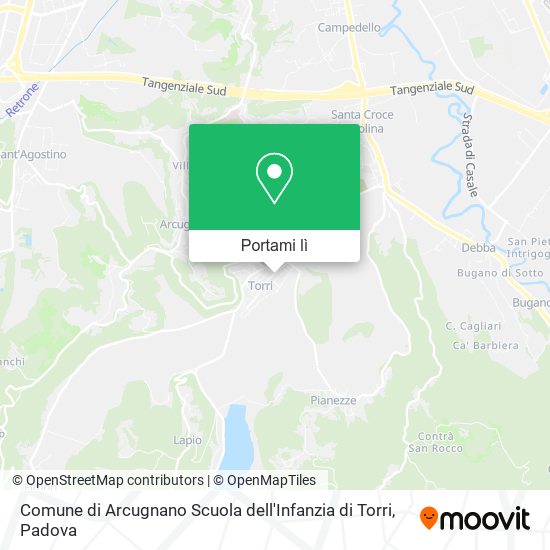 Mappa Comune di Arcugnano Scuola dell'Infanzia di Torri