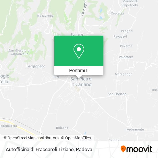 Mappa Autofficina di Fraccaroli Tiziano