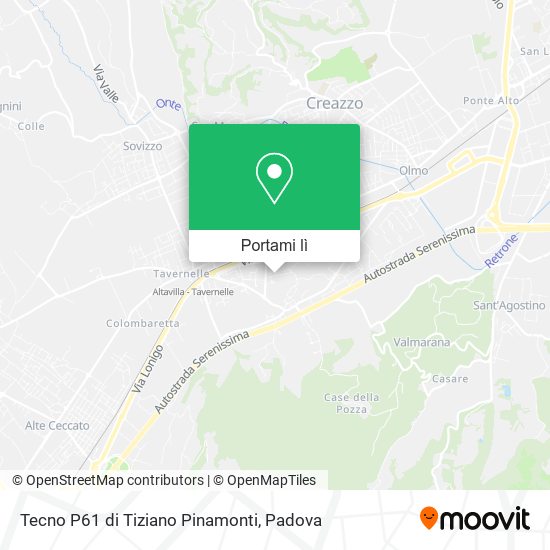 Mappa Tecno P61 di Tiziano Pinamonti