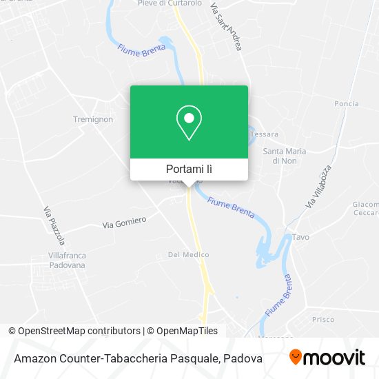 Mappa Amazon Counter-Tabaccheria Pasquale