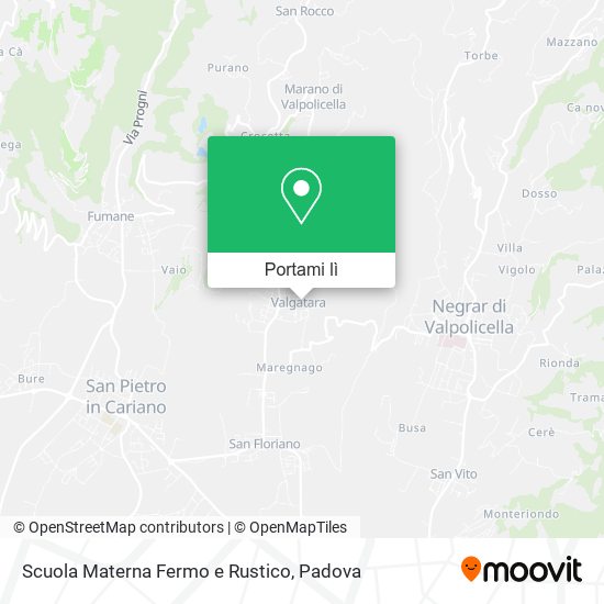Mappa Scuola Materna Fermo e Rustico