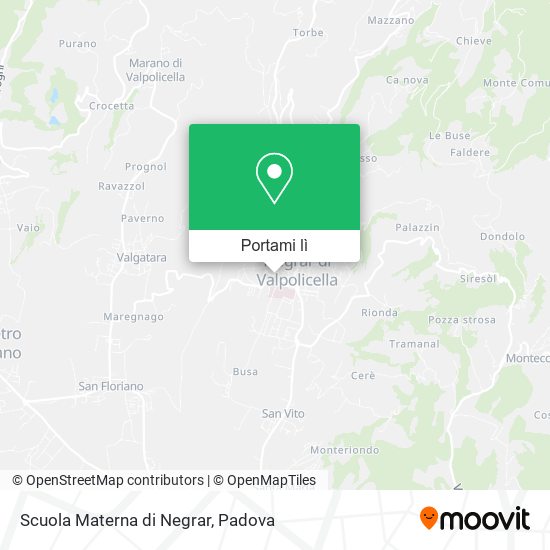 Mappa Scuola Materna di Negrar