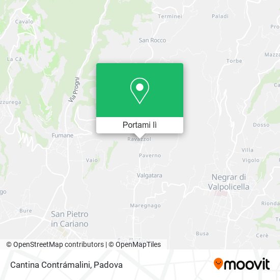 Mappa Cantina Contrámalini