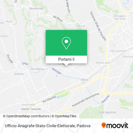 Mappa Ufficio Anagrafe-Stato Civile-Elettorale