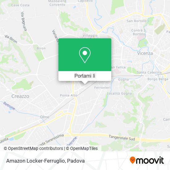 Mappa Amazon Locker-Ferruglio