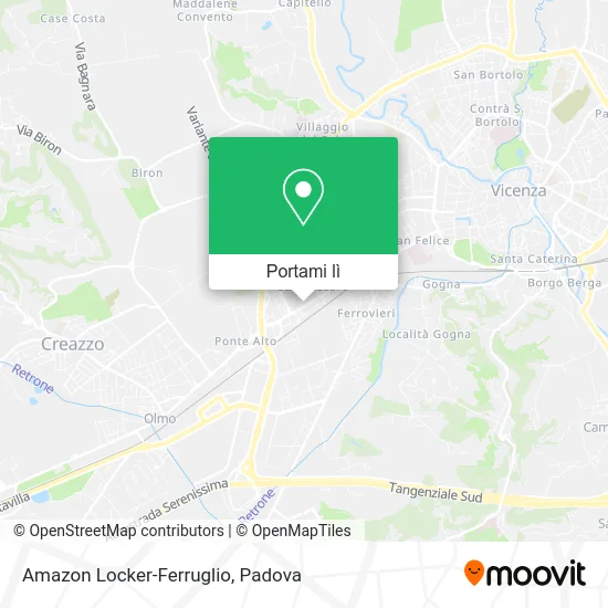 Mappa Amazon Locker-Ferruglio