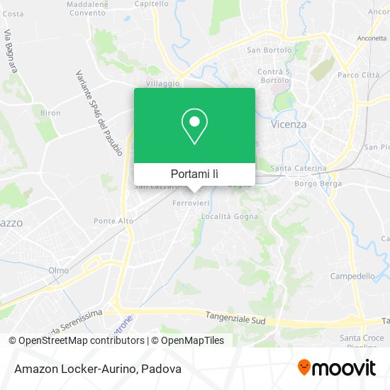 Mappa Amazon Locker-Aurino