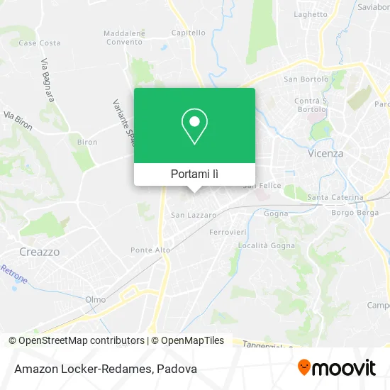 Mappa Amazon Locker-Redames