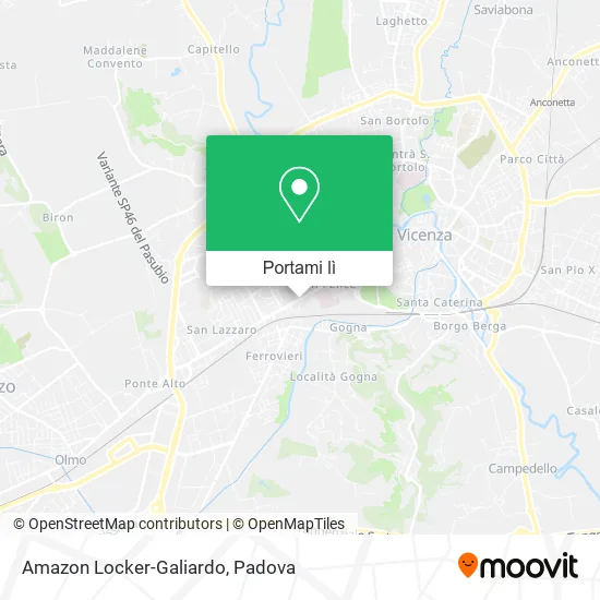 Mappa Amazon Locker-Galiardo