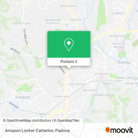 Mappa Amazon Locker-Catterino