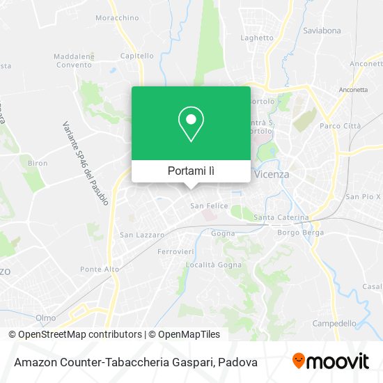 Mappa Amazon Counter-Tabaccheria Gaspari