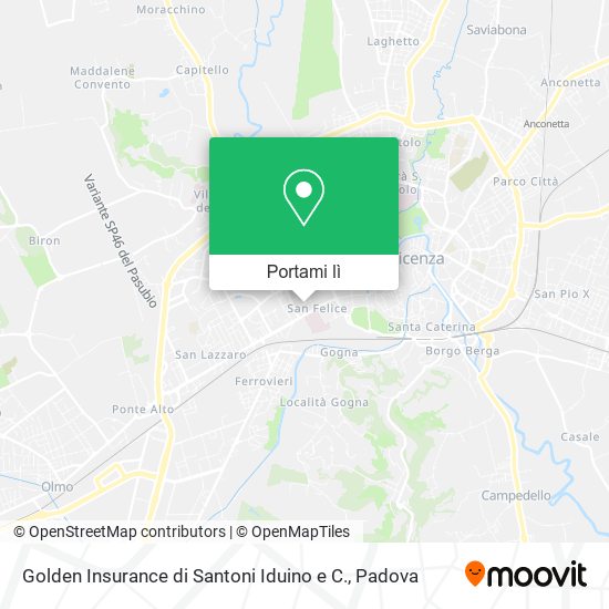 Mappa Golden Insurance di Santoni Iduino e C.