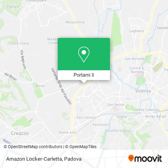 Mappa Amazon Locker-Carletta